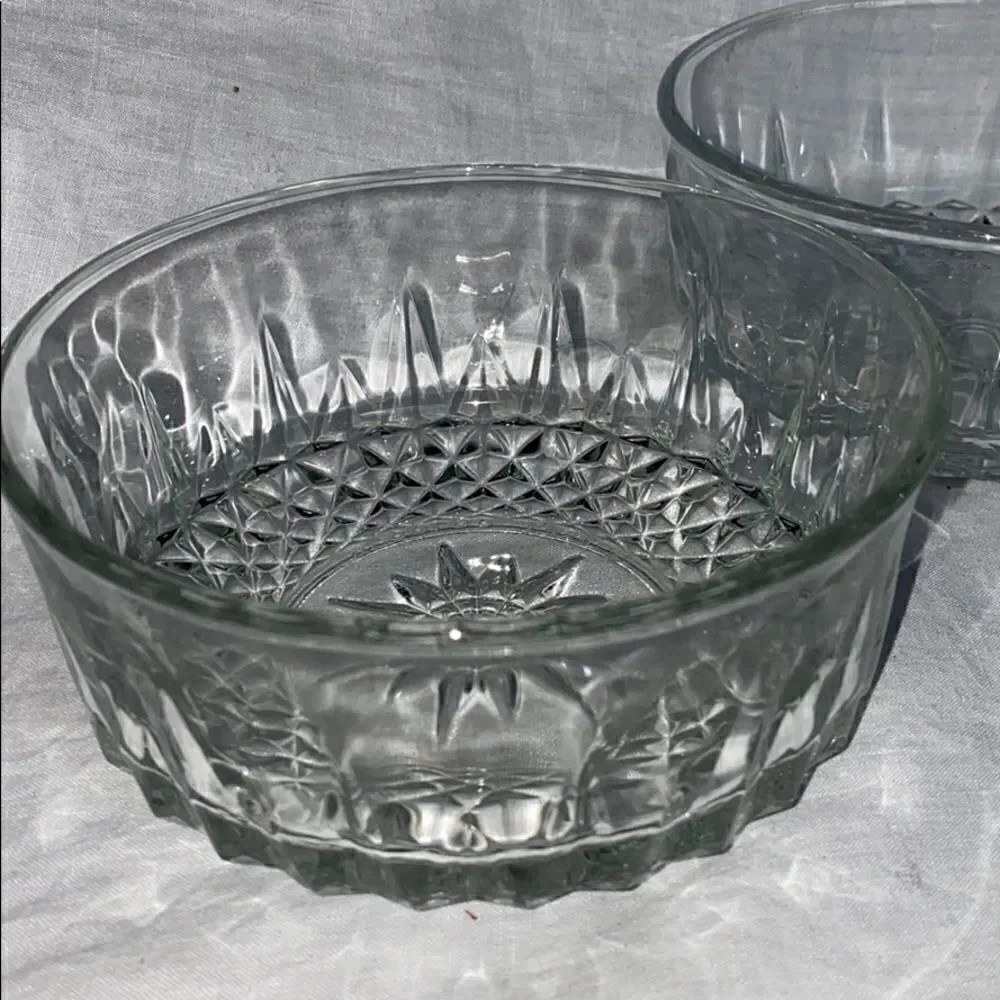 ARCOROC FRANCE Vintage Glass Bowls-Set of 3